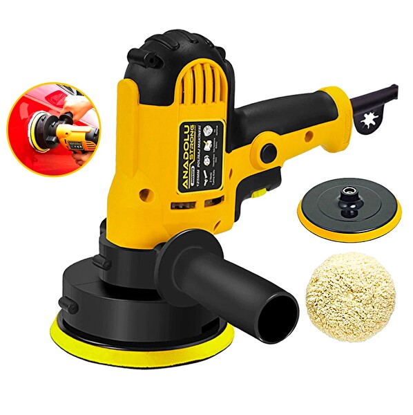 Anadolu Strong ANS1073 Devir Ayarlı Zımpara Araba Pasta Cila ve Parlatma 125 MM Polisaj Makinesi