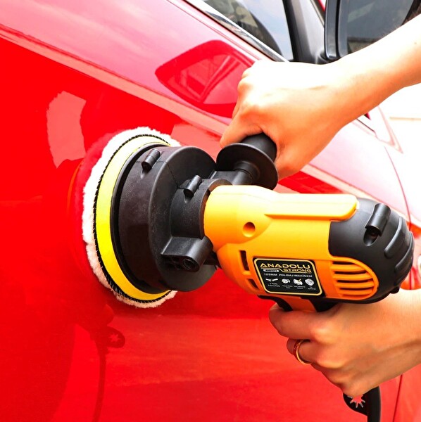 Anadolu Strong ANS1073 Devir Ayarlı Zımpara Araba Pasta Cila ve Parlatma 125 MM Polisaj Makinesi