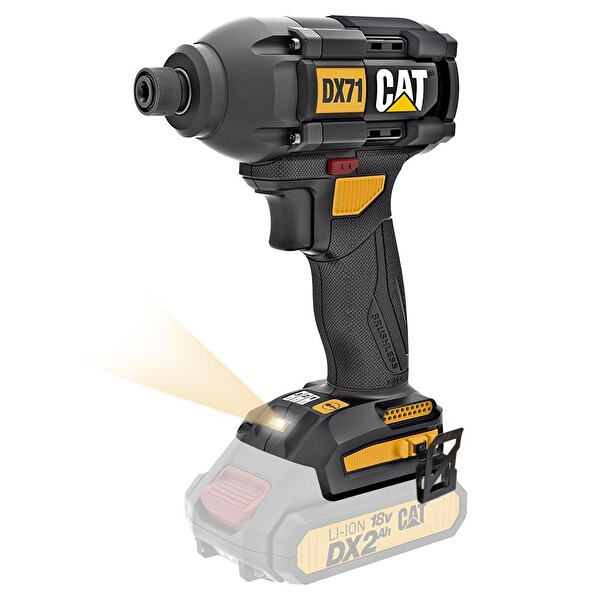Cat DX71B 18 V 215 NM Kömürsüz Profesyonel Şarjlı Darbeli Tornavida (Akü Dahil Değildir)
