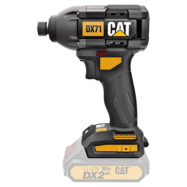 Cat DX71B 18 V 215 NM Kömürsüz Profesyonel Şarjlı Darbeli Tornavida (Akü Dahil Değildir)