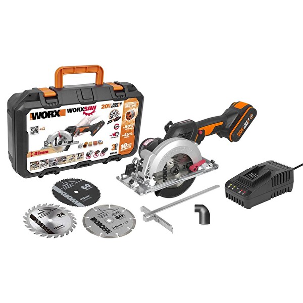 Worx WX531 20V 2.0 aH Li-ion 120MM Kömürsüz Profesyonel Çok Amaçlı Daire Testere