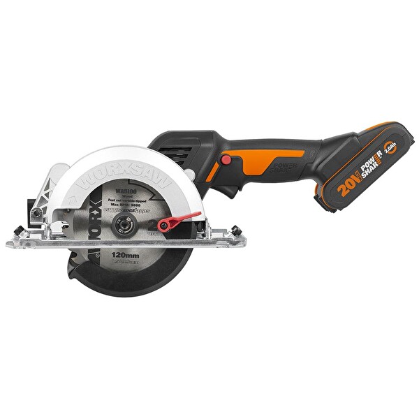 Worx WX531 20V 2.0 aH Li-ion 120MM Kömürsüz Profesyonel Çok Amaçlı Daire Testere