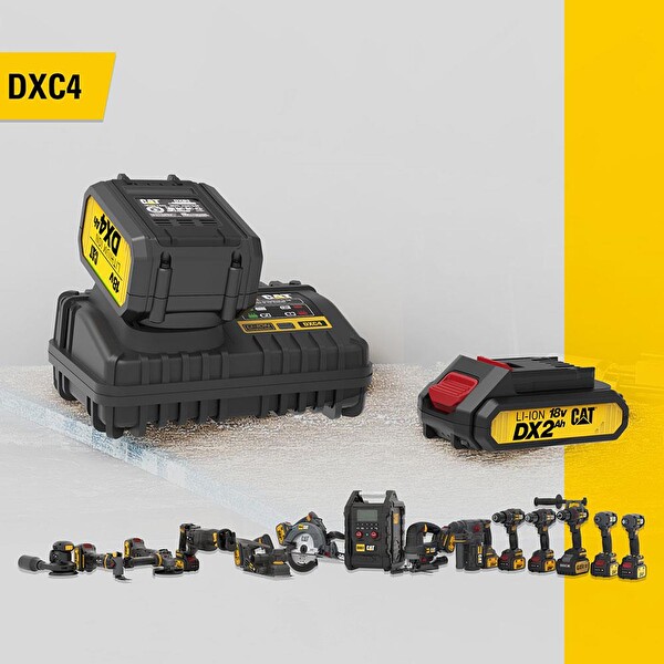 Cat DXC4 18 Volt Li-İon One For All Profesyonel Hızlı Akü Şarj Cihazı