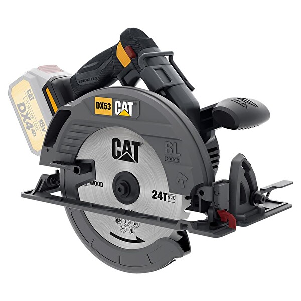 Cat DX53B 18 Volt 185 MM Kömürsüz Profesyonel Daire Testere (Akü Dahil Değildir)