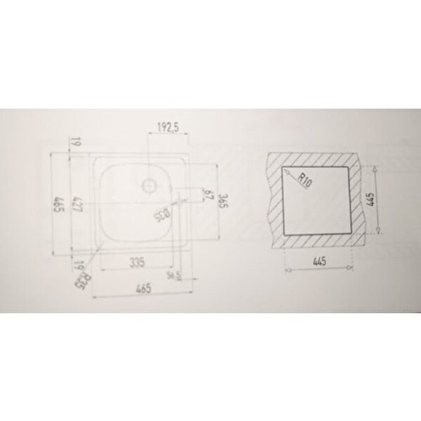 Teka E 50 1B 46.5x46.5 Tezgah Üstü Mutfak Eviyesi