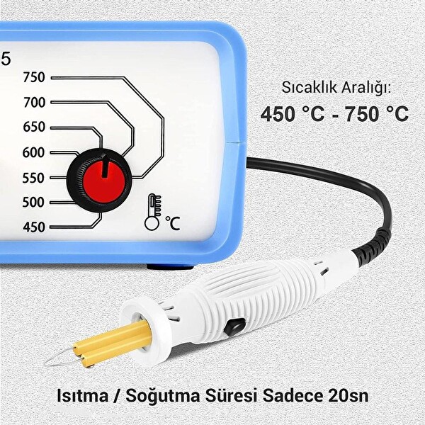 Class ZD-8905 New Isı Ayarlı Ahşap Yakma Makinesi 10 Adet Gölgeleme Uçlu Set ve Tel Fırça