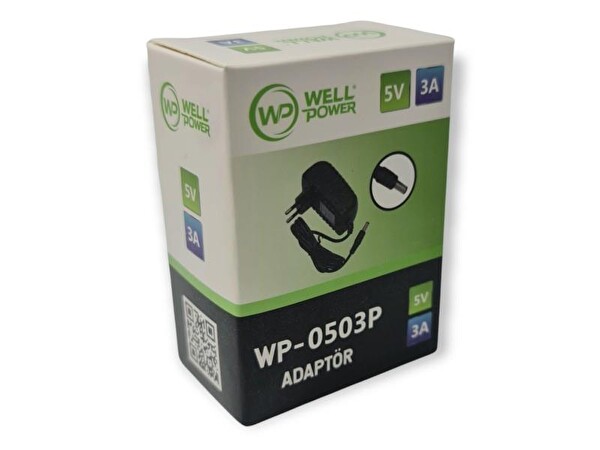 WellPower DC 5Volt 3Amper 5.5x2.5MM Adaptör