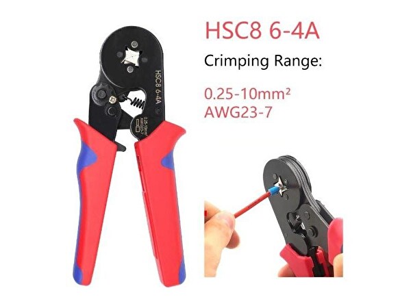 Rose HSC8 6-4A Terminal Sıkma Pensesi