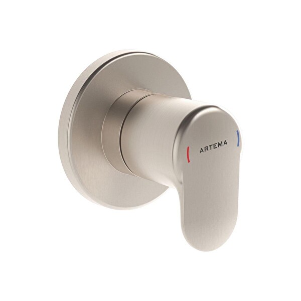 Artema Root Round A4273034 Sıva Üstü Fırçalı Nikel Ankanstre Stop Valf
