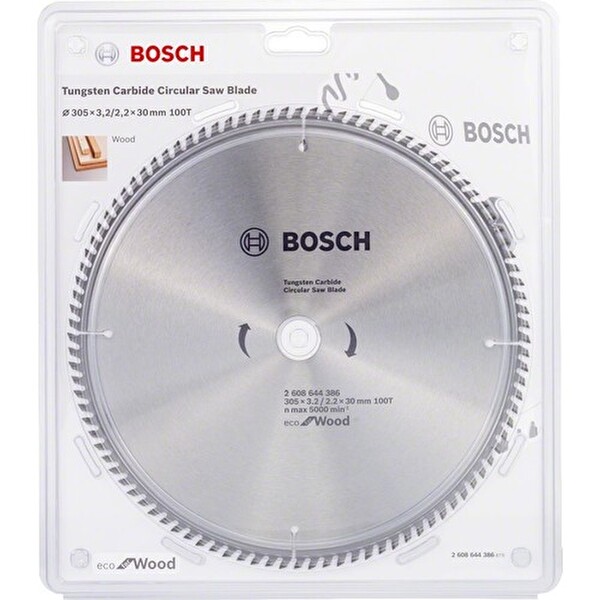 Bosch Optiline Eco Serisi Ahşap İçin 305x30 100 Diş Daire Testere Bıçağı