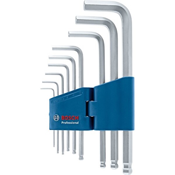 Bosch Profesyonel Alyan Anahtar Takımı Hex 9 Parça (1.5-10MM)