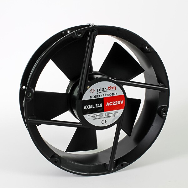 Plastim 220V DC – 220x220x60 MM Rulmanlı Aksiyel Fan