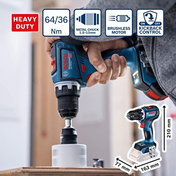 Bosch GSR 18V-90 C Akülü Vidalama