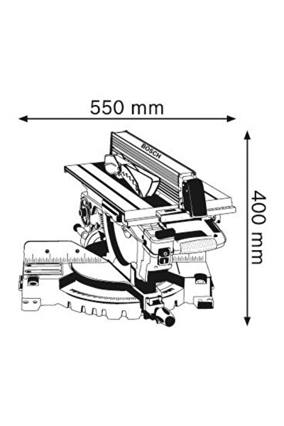 Bosch Professional GTM 12 JL1800 Watt 305 MM Üstten Tablalı Gönye Kesme Makinası