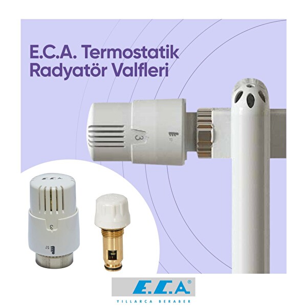 ECA Termostatik TRV4 Kafa Grubu 41.3 MM 2 Adet 602120813