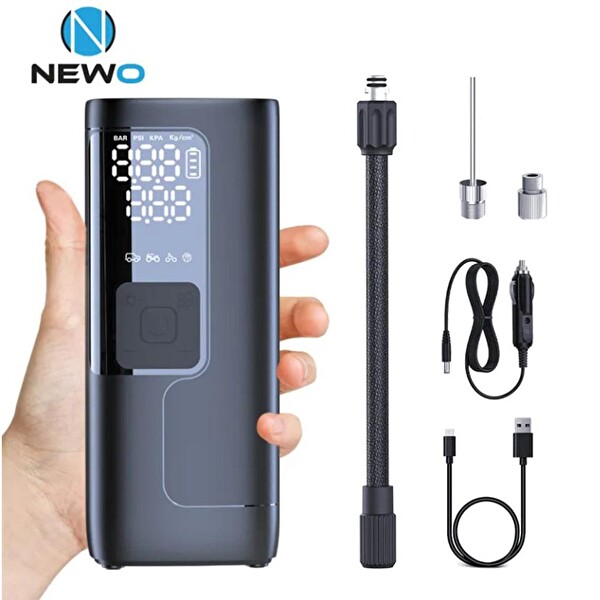 Newo NW06 Şarjlı Işıklı Lastik Şişirme Pompası