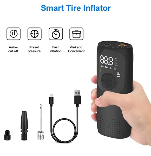 Newo LP2 Şarjlı Işıklı Lastik Şişirme Pompası