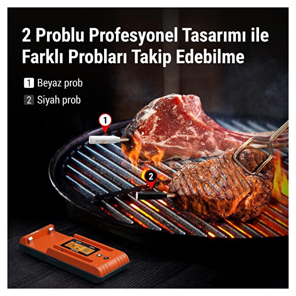 ThermoPro TP962 Bluetooth Digital Çift Problu Profesyonel Et Termometresi