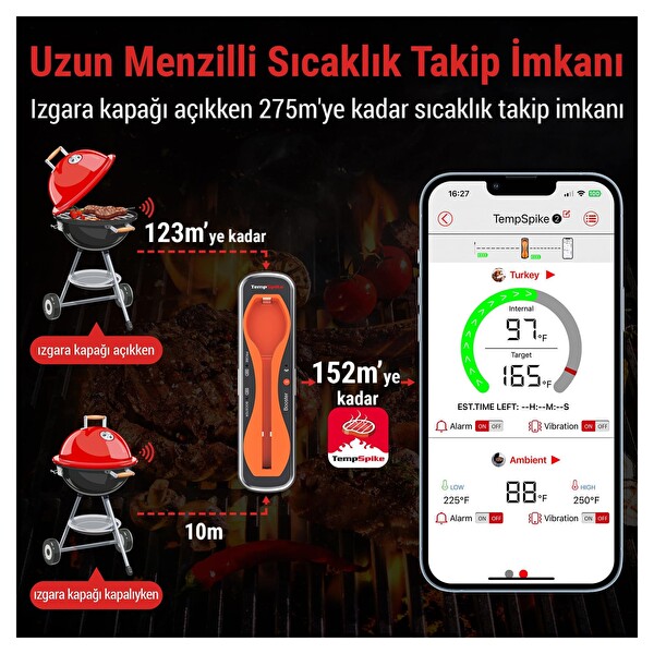 ThermoPro TP960 Bluetooth Digital Tek Problu Profesyonel Et Termometresi