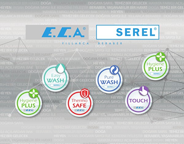 ECA Dalia Banyo Bataryası - T-May Banyo Çam Kare Tepe Duş Takımı Seti Paslanmaz Krom