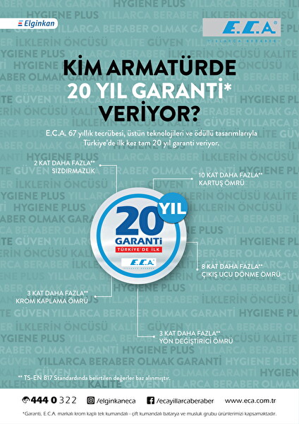 ECA Dalia Banyo Bataryası - T-May Banyo Çam Kare Tepe Duş Takımı Seti Paslanmaz Krom