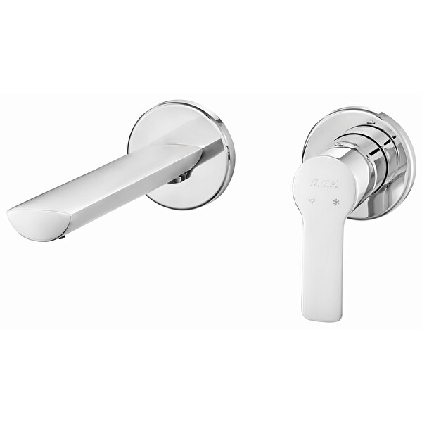 Luna Ankastre Lavabo Bataryası Sıva Üstü Çift Rozet 102167606-YY