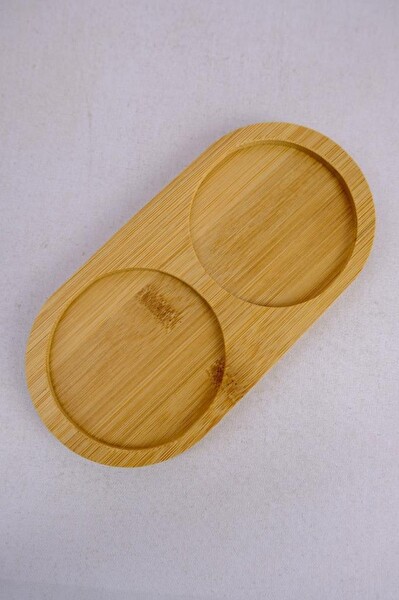 DigitHome 2’li Ahşap Standlı Cam Sıvı Sabun ve Bulaşık Deterjanı Şişesi Sabunluk 500 ML - E/6 C1-1-289