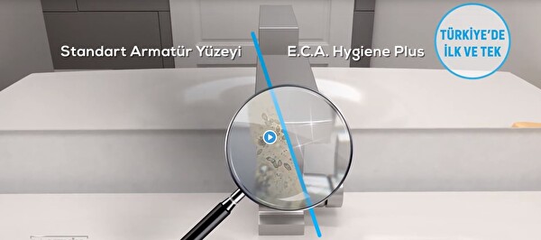 ECA İcon Banyo Bataryası - t-May Banyo Bostan Oval Tepe Duş Takımı Seti Paslanmaz Krom