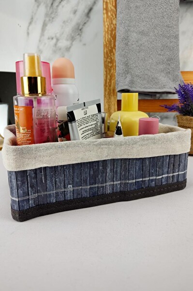 DigitHome Bambu Çok Amaçlı Saklama Kutusu Düzenleyici Küçük Boy Organizer Gri 25x15x8 CM - CL-6007-2 C1-1-121