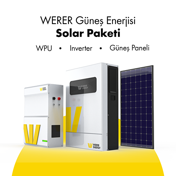 WERER ENERGY 11 kW Off-Grid Lityum Solar Paketi