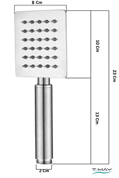 T-May Sart Oval Borulu Hareketli Sürgülü Duş Seti Üst Takımı