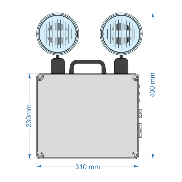 Arsel VSL-IP64-214/3 Versalite IP64 Acil Aydınlatma Armatürü Kesintide 180 DK Yanan 500 Lümen