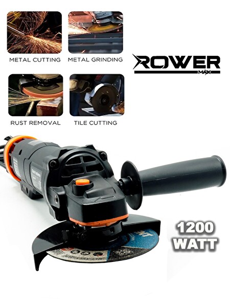 Rowermax BL-3800 Alman Pro-X 125 MM Demir Metal Kesme Avuç İçi Taşlama Makinesi