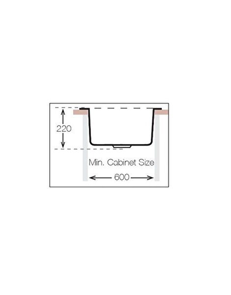 Ukinox Valente N-100 Siyah Granit S-305G Sifonlu Eviye
