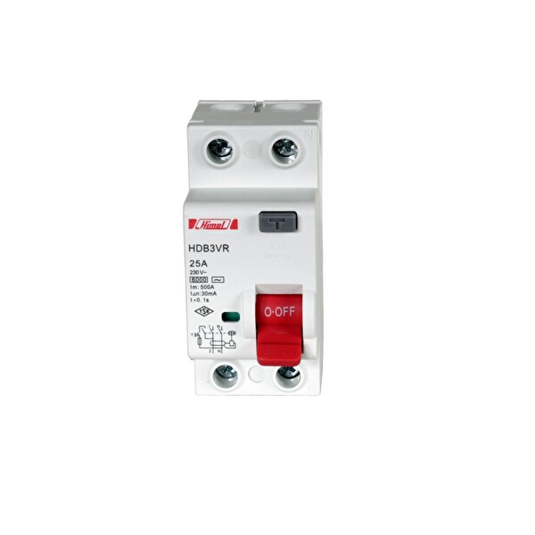 Himel 6kA 30mA 25A 1P+N Kaçak Akım Rölesi HDB3VR225SC