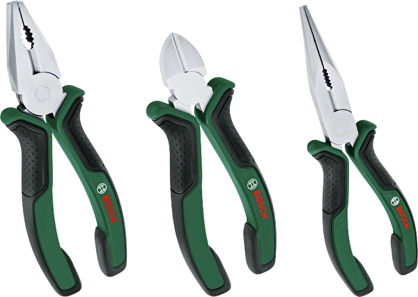 Bosch Pense Seti 3 Parça (Karga Burun - Yan Keski - Pense)