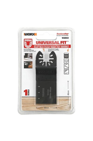 Worx WA5012 Çok Amaçlı Raspalama Makinası İçin 35x40 MM Ahşap Fiberglas PVC Universal Kesme Bıçağı