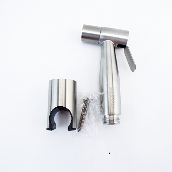 Ally 304 Paslanmaz Çelik Gümüş Musluk Seti El Tuvalet Sprey Tabancası