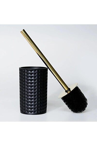 By Selim Neptune Siyah 5 Parça Polyester Banyo Seti