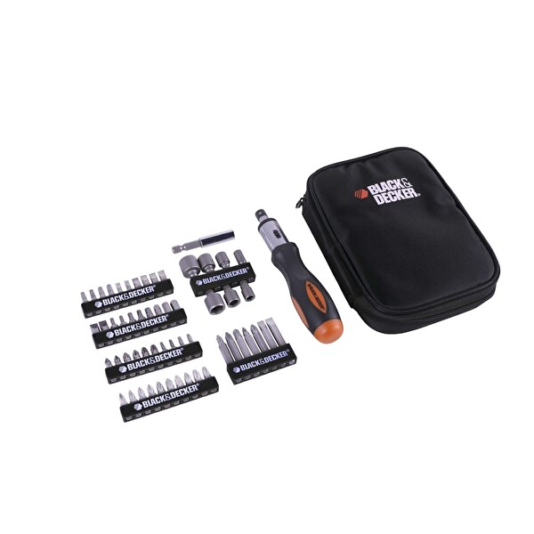 Black Decker 56 Parça Cırcırlı Tornavida Aksesuar Seti - A7104-XJ