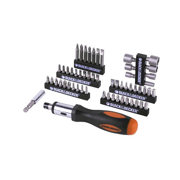 Black Decker 56 Parça Cırcırlı Tornavida Aksesuar Seti - A7104-XJ