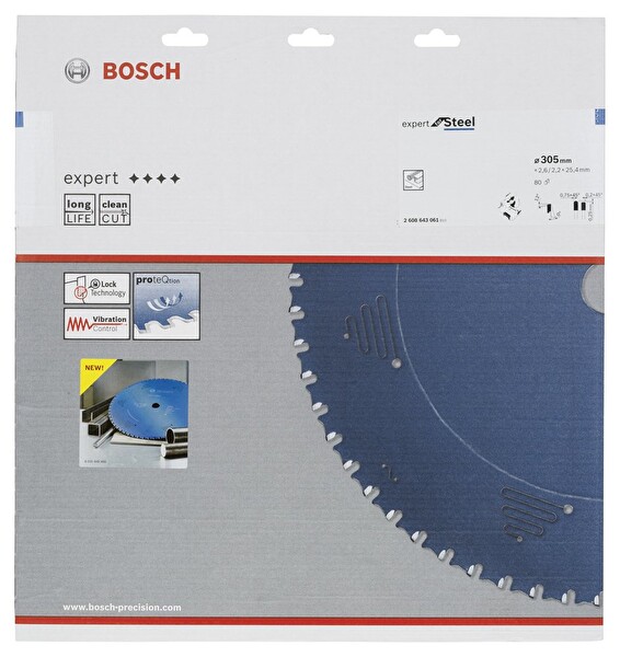 Bosch Expert for Steel 305x25.40 MM 80 Diş