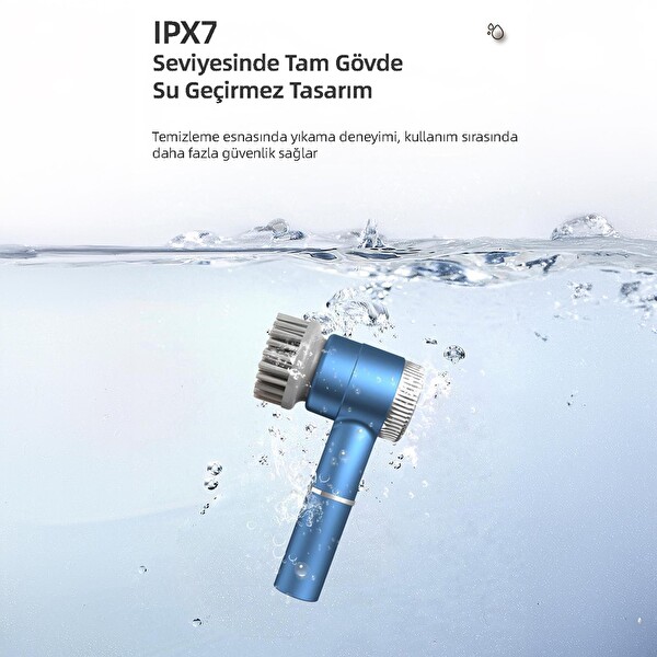 Mioji Mio CB160 Yeni Nesil 2000mAh Çok Amaçlı Temizlik Fırçası - Beyaz