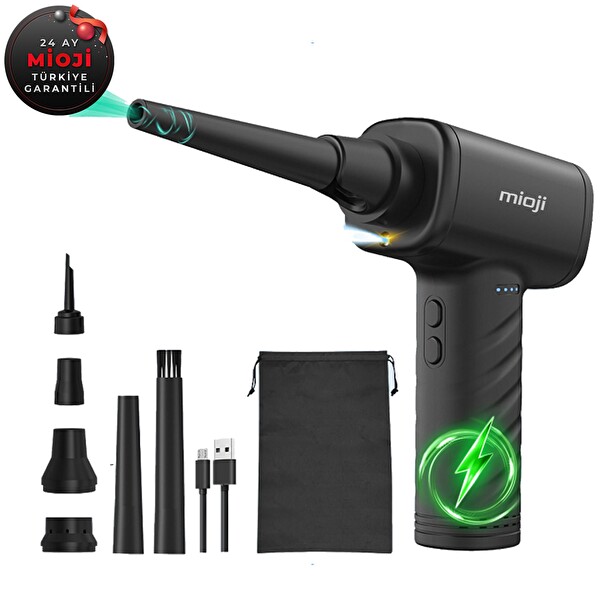 Mioji Mio AD72 3000mAh 46000RPM 3 Kademeli Taşınabilir Güçlü Hava Üfleme ve Vakum Cihazı