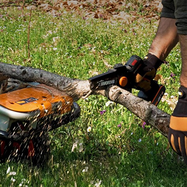Worx WG325E 20Volt 2.0Ah Li-ion 12CM Profesyonel Şarjlı Kömürsüz Zincirli Testere