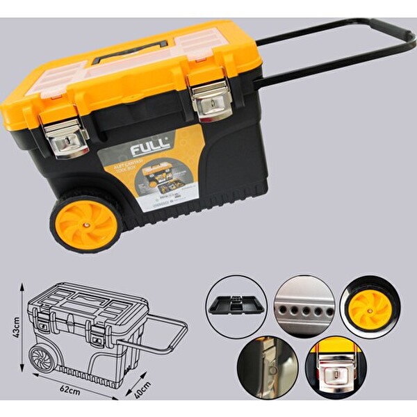 Full Metal Kilitli Takım Çantası Tekerlekli