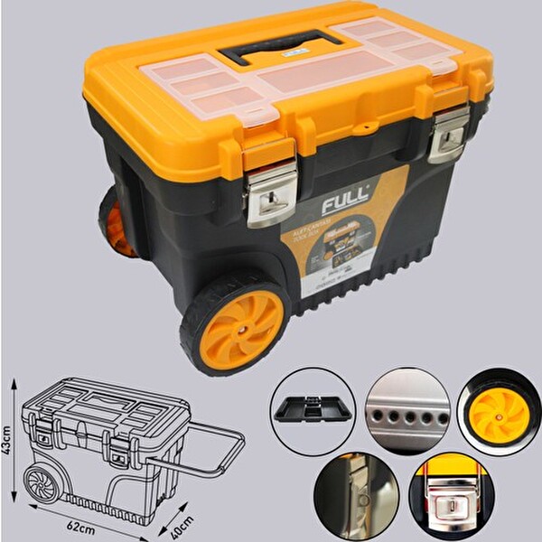 Full Metal Kilitli Takım Çantası Tekerlekli