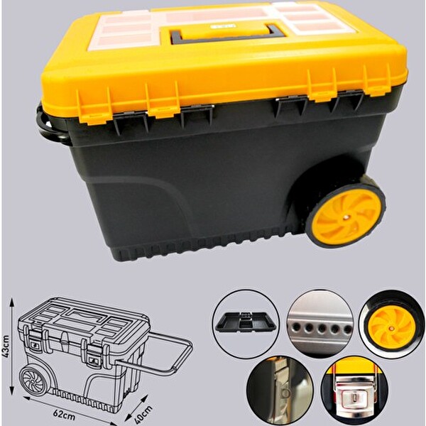 Full Metal Kilitli Takım Çantası Tekerlekli