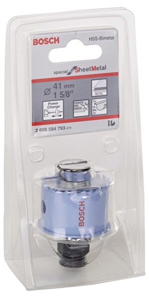 Bosch Special Serisi Metal ve Inox Malzemeler İçin Delik Açma Testeresi (Panç) 41 MM