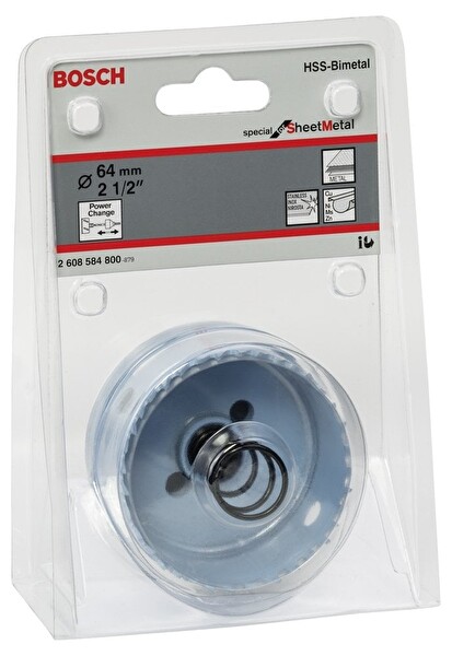 Bosch Special Serisi Metal ve Inox Malzemeler İçin Delik Açma Testeresi (Panç) 64 MM